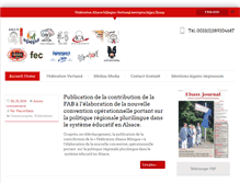 Tablet Screenshot of federation-alsace-bilingue.org